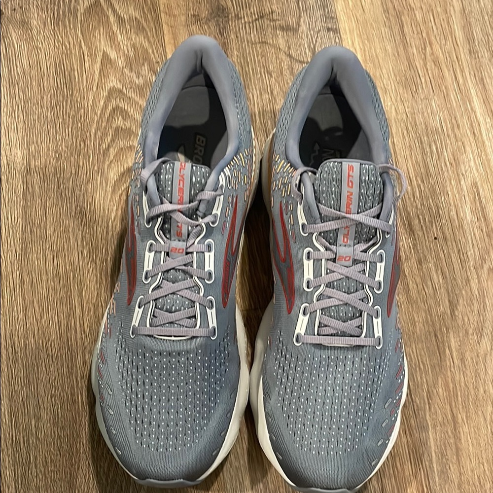 Brooks Gray and Red Men's Shoes